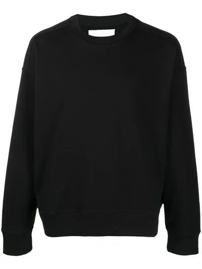 Jil Sander Crew Neck Jumper In Black