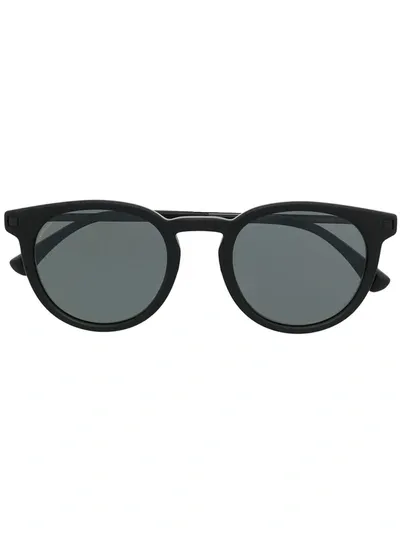 Mykita Lahti Round Sunglasses Matte Black In Schwarz