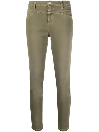 Closed Cropped Leg Jeans In Green