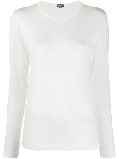 Aspesi Long-sleeved T-shirt In White