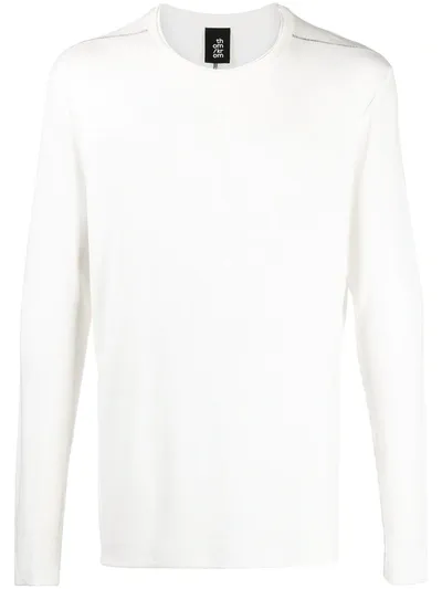 Thom Krom Exposed-seam Sweatshirt In White