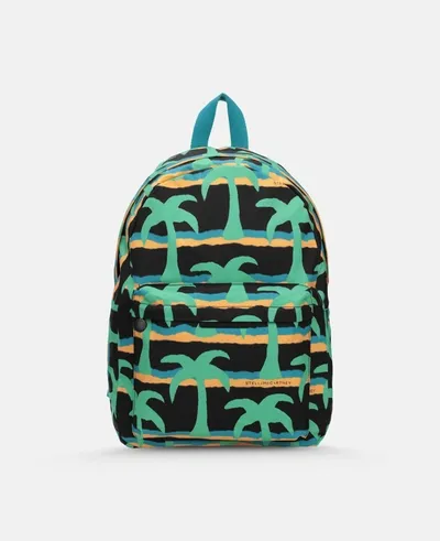 Stella Mccartney Kids Black Palms Backpack