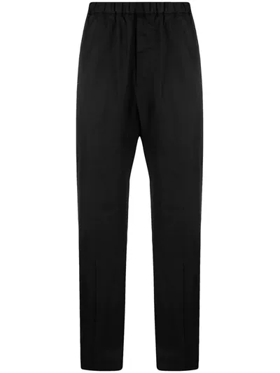 Jil Sander Cropped Straight-leg Trousers In Black