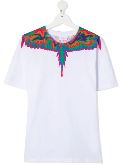 Marcelo Burlon County Of Milan Teen Wings-print T-shirt In White