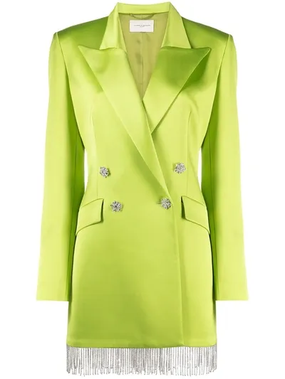 Giuseppe Di Morabito Crystal-embellished Blazer Dress In Green