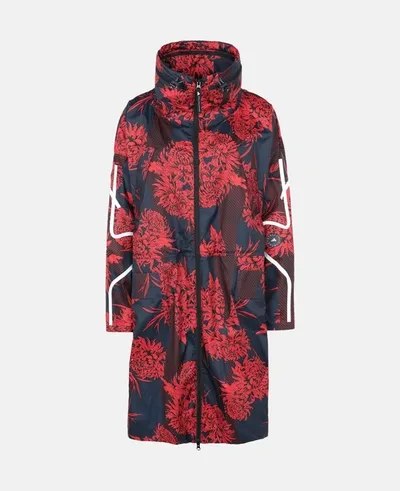 Stella Mccartney Long Lightweight Parka In Red