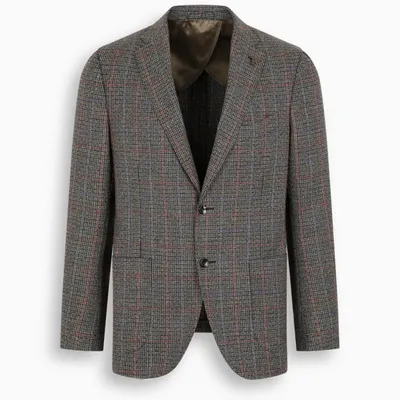 Gabriele Pasini Checked Single-breasted Jacket In Multicolor