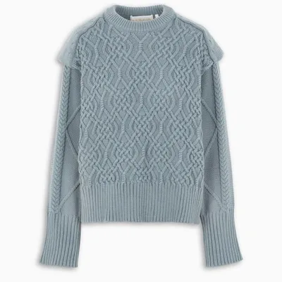 Remain Birger Christensen Light Blue Diana O-neck Sweater