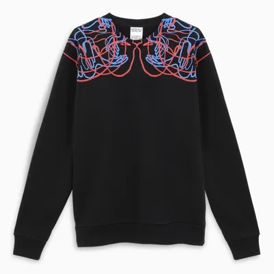 Marcelo Burlon County Of Milan Black Handfaces Sweatshirt