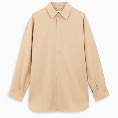 Jil Sander Camel Over Shirt In Beige