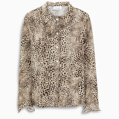 Art Dealer Animal Print Samantha Shirt In Multicolor