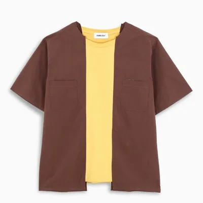 Ambush Brown/yellow Patchwork Design