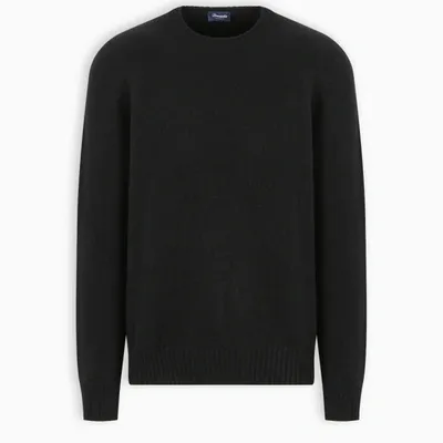 Drumohr Black Wool Pullover