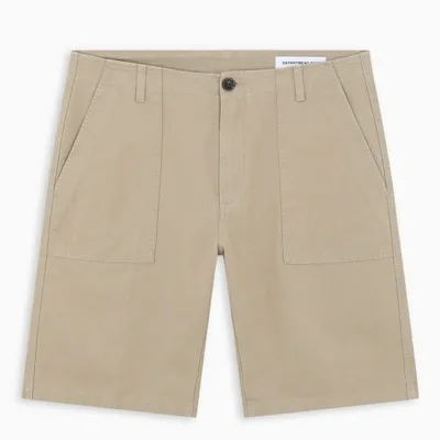 Department 5 Beige Cotton Bermuda Shorts