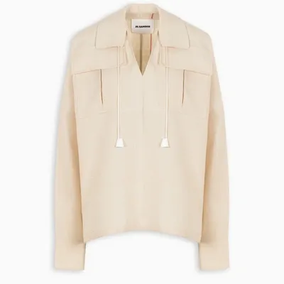 Jil Sander Beige Blouse With Big Pockets