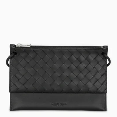 Bottega Veneta Black Double Pouch