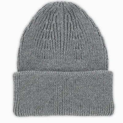 Roberto Collina Grey Knitted Bonnet