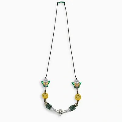 Salute-evae Smiley Pearl Evae Necklace In Multicolor