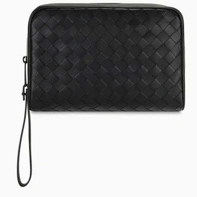 Bottega Veneta Black Travel Case