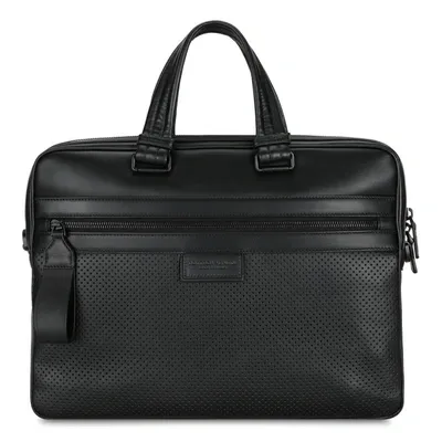 Bottega Veneta Black Leather Briefcase