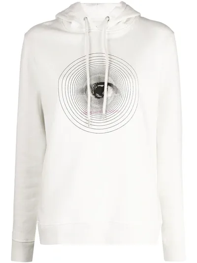 Rabanne Printed Organic Cotton Fleece Hoodie In P109