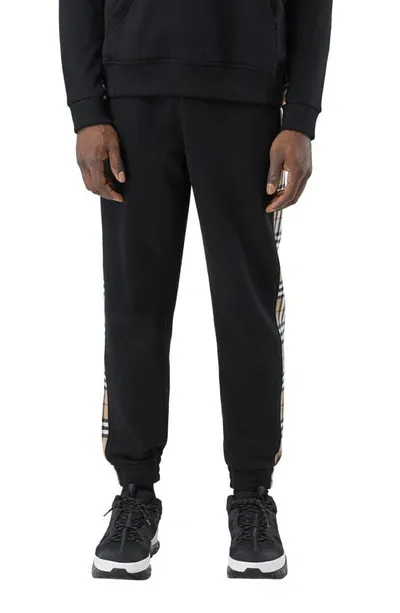 Burberry Black Checkford Lounge Pants