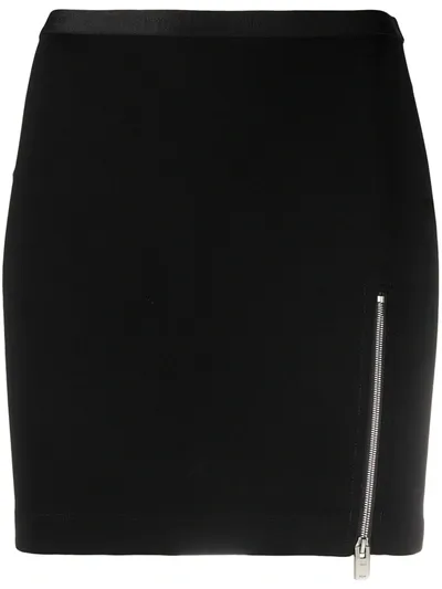 Alyx Front-zip Mini Skirt In Black