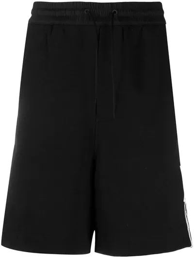 Y-3 Side Stripe Track Shorts In Schwarz