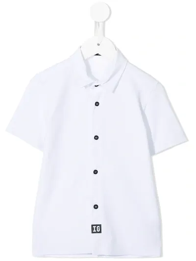 Il Gufo Kids' Short-sleeve Shirt In White