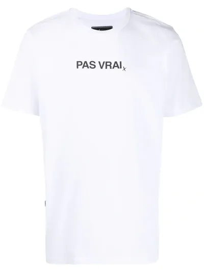 Paura Logo Print Short-sleeve T-shirt In White