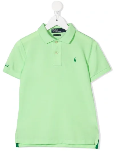 Ralph Lauren Kids' Logo Embroidered Polo Shirt In Green