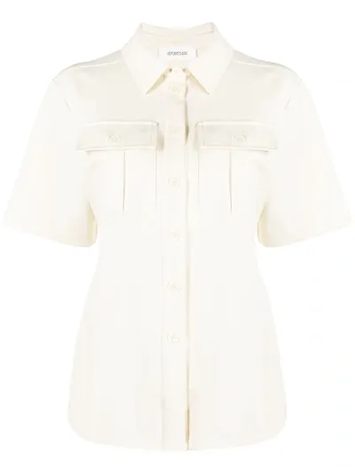 Sportmax Reno Shortsleeved Shirt In Neutrals