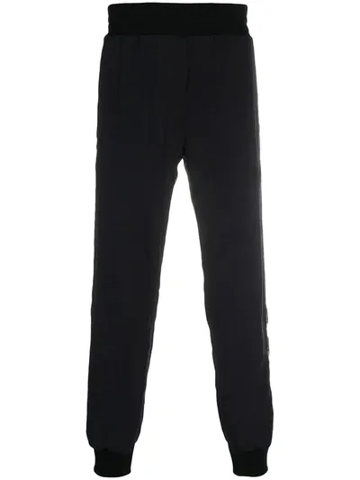 Undercover Embroidered Cotton Track Pants In Black