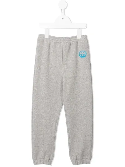 Gucci Kids' Logo-print Track Pants In Grey