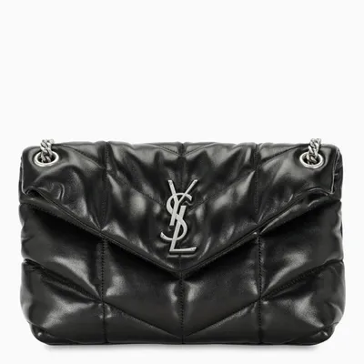 Saint Laurent Black Small Loulou Puffer Bag