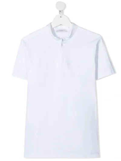 Paolo Pecora Teen Button-detail T-shirt In White