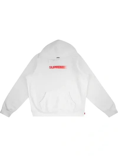 Supreme Motion Logo Hoodie In White