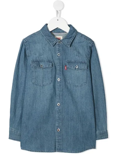 Levi's Patch-pocket Denim Shirt In Blau