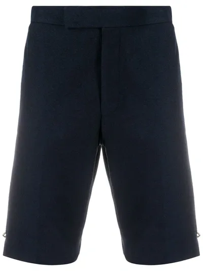 Thom Browne Rwb Stripe Tailored Shorts In Blue