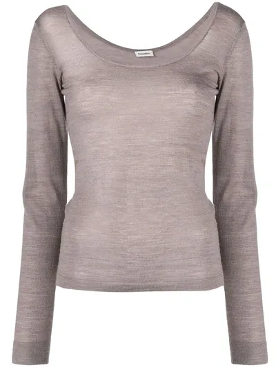 Nanushka Beth Fine-knit Merino Top In Neutrals