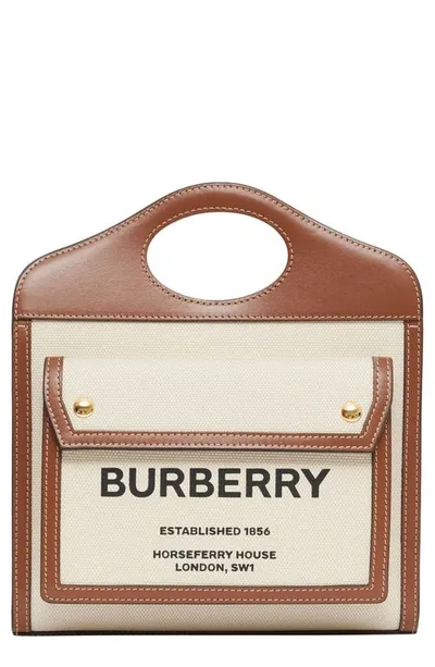 Burberry Tote In Natmbrwn