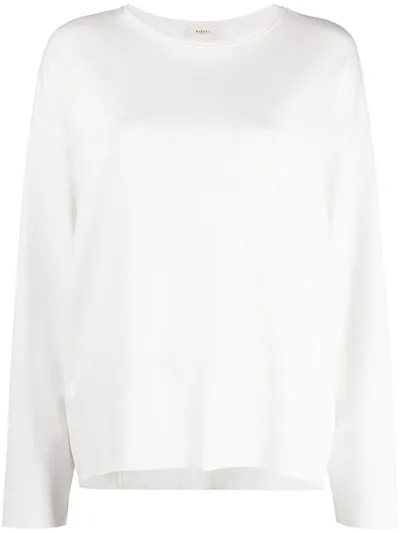 Barena Venezia Long-sleeved Slouchy Jersey Top In White