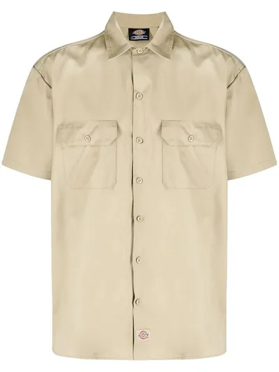 Dickies Construct Short-sleeved Safari Shirt In Green