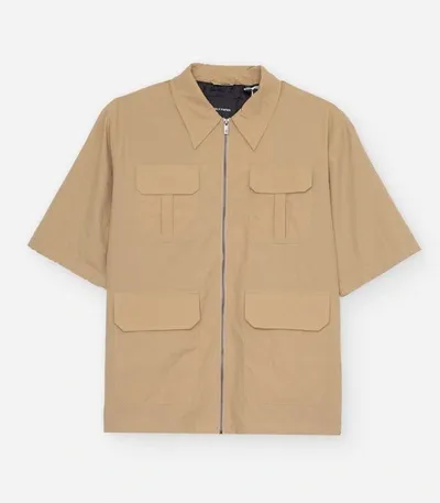 Daily Paper Beige Nylon Zipped Shirt