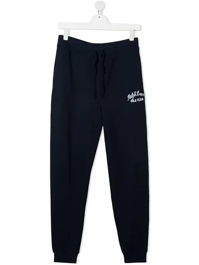 Ralph Lauren Teen Logo-embroidered Track Pants In Blue