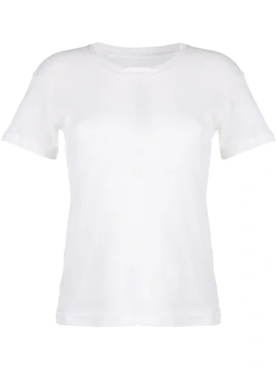 Maison Margiela Crew-neck Short-sleeve T-shirt In White