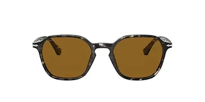 Persol Po3256s Tortoise Grey Black Unisex Sunglasses In Brown