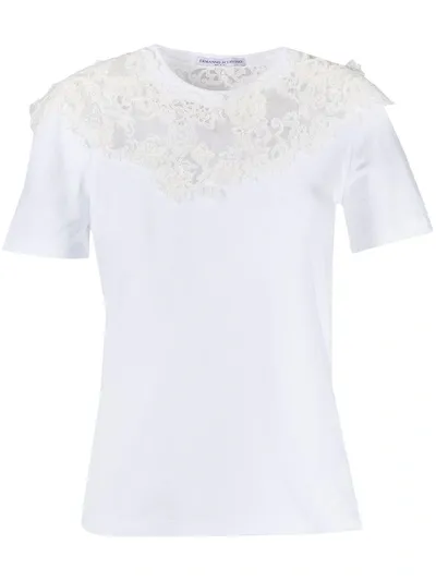 Ermanno Scervino Lace Embroidery Slim-fit T-shirt In White