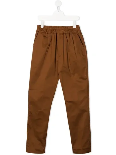 Paolo Pecora Teen Elasticated Trousers In Unica