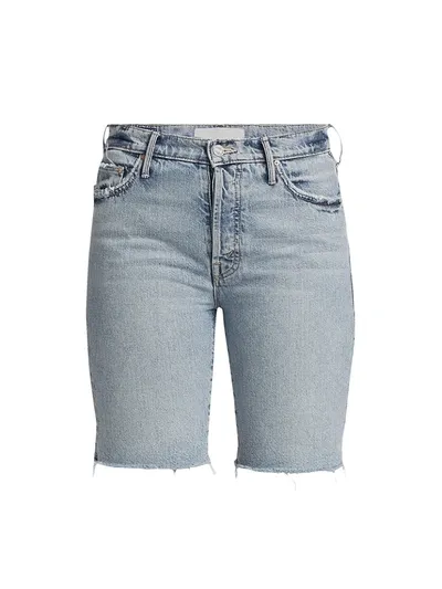 Mother The Trickster Bermuda Denim Shorts In Win Some Lose Some